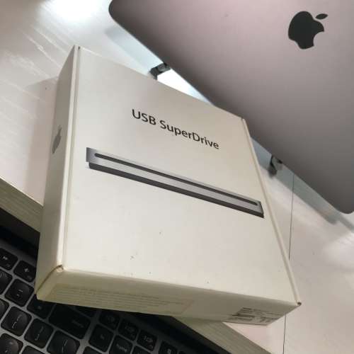  APPLE USB SuperDrive + Typc-C Adapter USED 蘋果 CD DVD 光碟 讀碟器 💽