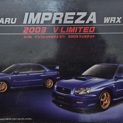 Fujimi Subaru Impreza WRX Sti  V-Limited 1/24 拼装模型
