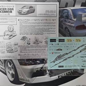Fujimi MMC Lancer Evolution VII HKS 關西仕样 1/24 拼装模型