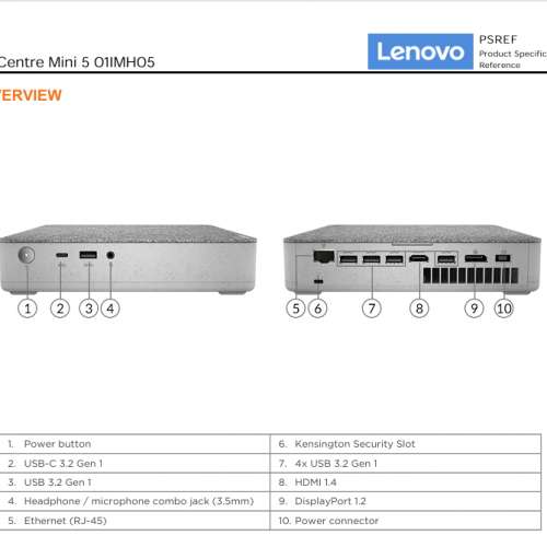 Lenovo IdeaCentre Mini 5 16GB 256GB SSD 1TB HDD