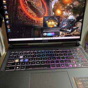滿血5080 MSI vector 16 2025 U9-275HX 16" Gaming Laptop 電競手提電腦