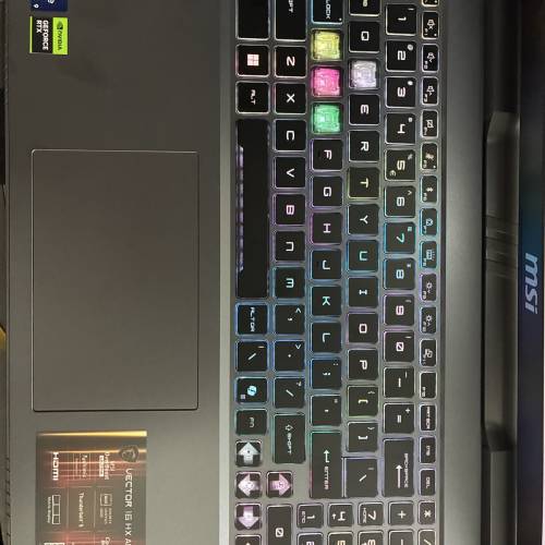 滿血5080 MSI vector 16 2025 U9-275HX 16" Gaming Laptop 電競手提電腦