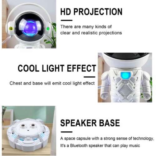Astronaut Starry Music Projector (Built-in Bluetooth Speaker) - Night Light