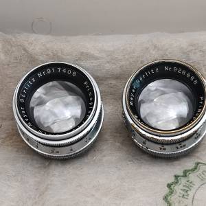 两支Meyer 58f1.9 Primoplan 梅耶小M 5.8cm 58 1.9，是战前Hugo Meyer雨果玻璃的重...