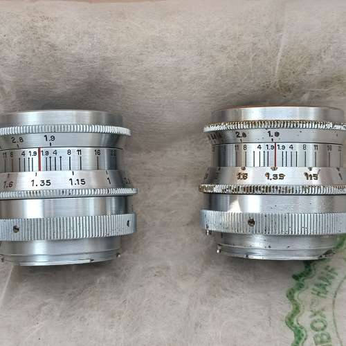 两支Meyer 58f1.9 Primoplan 梅耶小M 5.8cm 58 1.9，是战前Hugo Meyer雨果玻璃的重...
