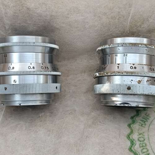 两支Meyer 58f1.9 Primoplan 梅耶小M 5.8cm 58 1.9，是战前Hugo Meyer雨果玻璃的重...
