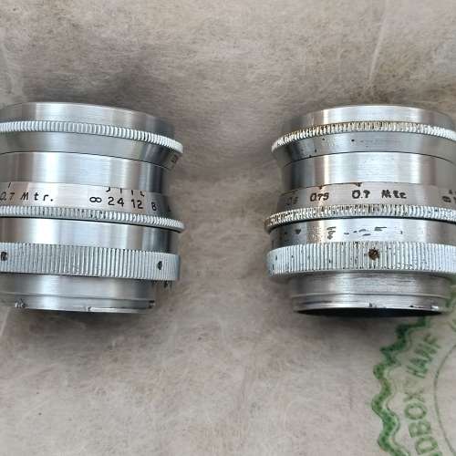 两支Meyer 58f1.9 Primoplan 梅耶小M 5.8cm 58 1.9，是战前Hugo Meyer雨果玻璃的重...