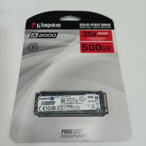 全新 Kingston A2000 m.2 NVMe 500GB SSD