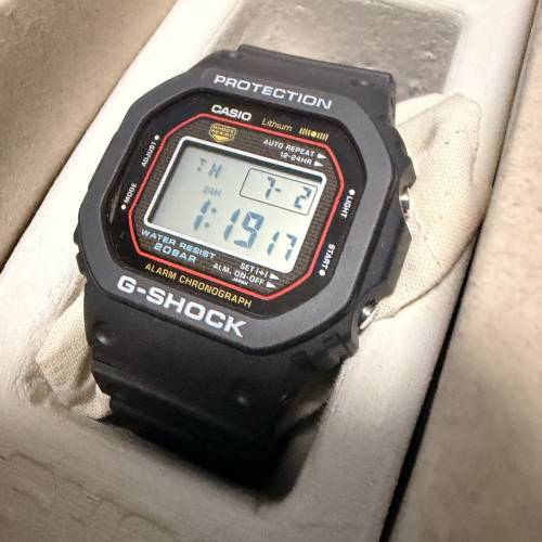 G-Shock 全日本DW-5000R 1A 元祖復刻版