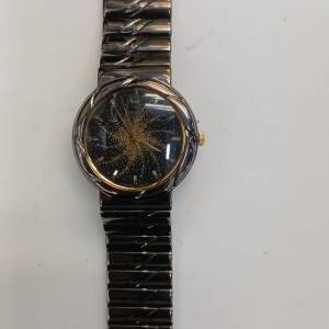 ( 全新日本製造古董 ) Seiko 7N01-6400  Galaxy Sand-Burst Dial 獨特星河金沙錶面...