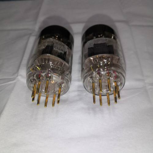 俄羅斯製造EH-12AX7金腳膽1對(100%運作全正常,靓仔小用)