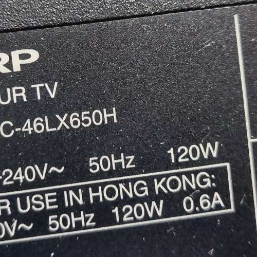 Sharp 46 吋3D colour TV