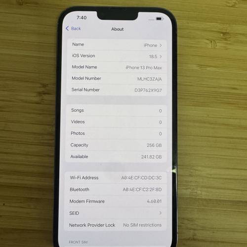 13 pro max 256GB