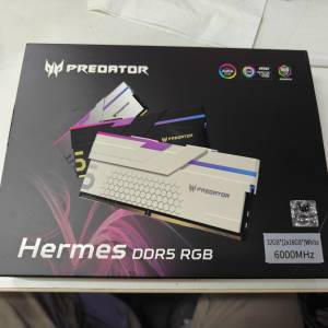 宏碁掠夺者 (Acer Predator) Hermes DDR5 6000RGB 白色 16HB x2