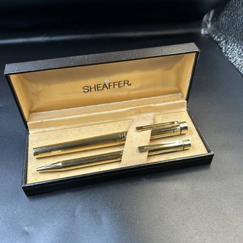 Sheaffer targa1005鍍金鋼筆及原子筆