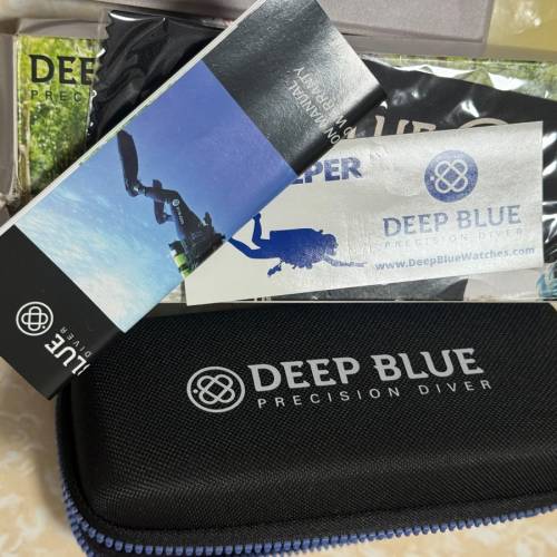 【絕版靚色】美國 Deep Blue 300米全自動潛水錶（經典百事圈 / 藍面 / 膠帶）$999