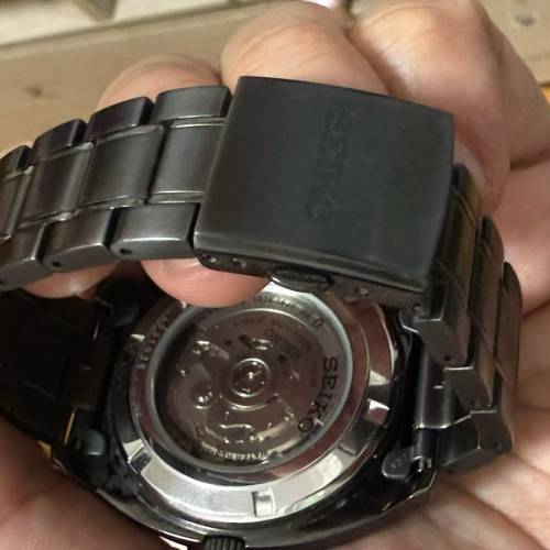 【精工二手】SEIKO Criteria SRPC69K1 全黑鋼帶自動機械錶 (24石/100M)$1388