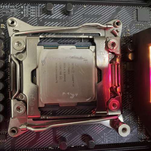 壞零件i7-7800XCPU+ ASUS STRIX X299