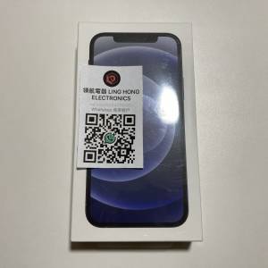 全新未開封未激活港行黑色 iPhone 12 64gb  一年蘋果保養 不議價 what app 6497 6645