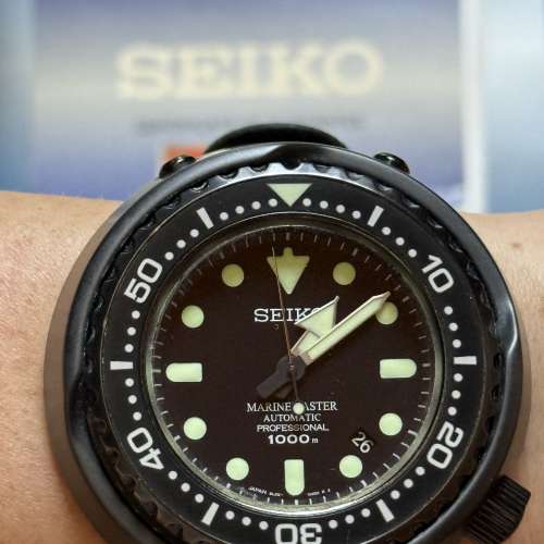Seiko SBDX011 Emperor Tuna 機械黑吞拿 (8L35機芯)  香港行貨，有收據，盒單全齊 ...