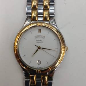 ( 罕有全新古董 ) Vintage 1990 Seiko 7N33-6031 Spanish Date Watch ( Size 33mm, ...