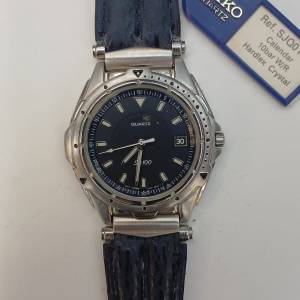( 罕有全新貨品 )Vintage 1994 Seiko 7N47-6A00 100m Quartz (42mm )  W/ Sharkski...