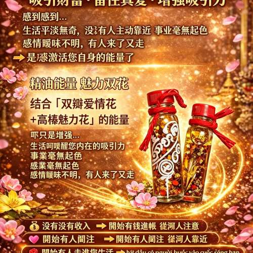 【24小時網站自助下單】如現貨賣曬，每個月會有一團泰國貨到🌸🔥雙花魅惑能量精油｜...