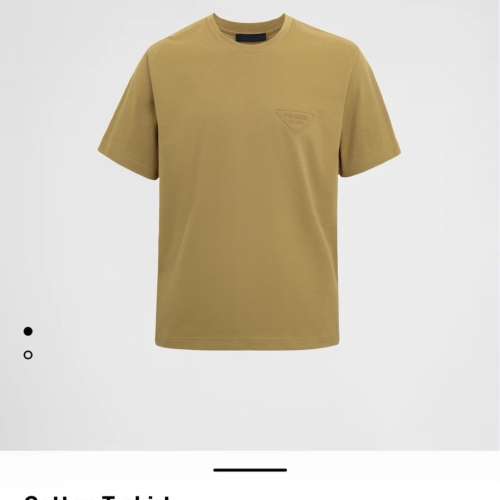 全新PRADA立體Logo tee