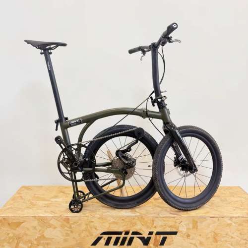 2026 新款 Mint Discover 11速電變 桶軸油剎 20吋碳叉鉻鉬鋼折叠車 ( 三折叠小布 ...
