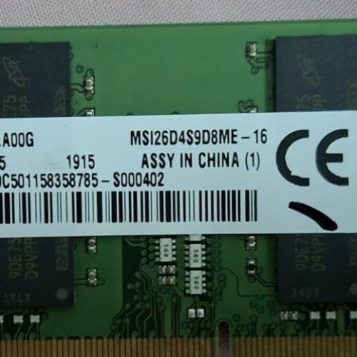 Kingston DDR4 16GB 2666MHz SODIMM 筆記簿型電腦記憶體