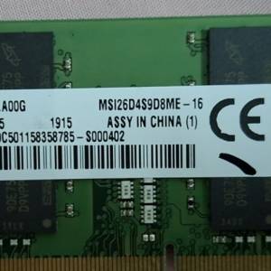 Kingston DDR4 16GB 2666MHz SODIMM 筆記簿型電腦記憶體