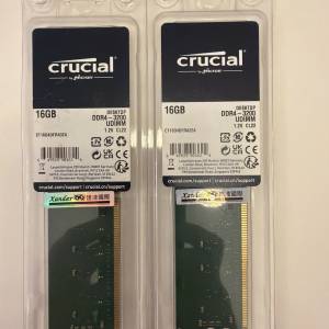 一對台式 ddr4 16 GB ram