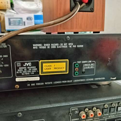 JVC XM448 BK MD 機，7成新，有花。