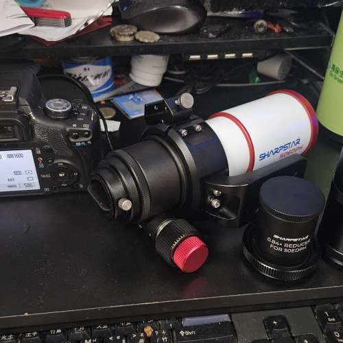 Sharpstar 50EDPH配reducer, canon 500D改機加skywatcher adventure GTI