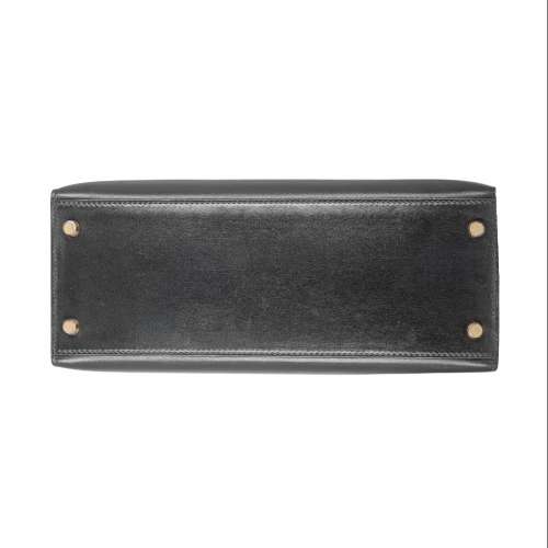 Herm&egrave;s Sellier Box Calf Kelly 28 Black
