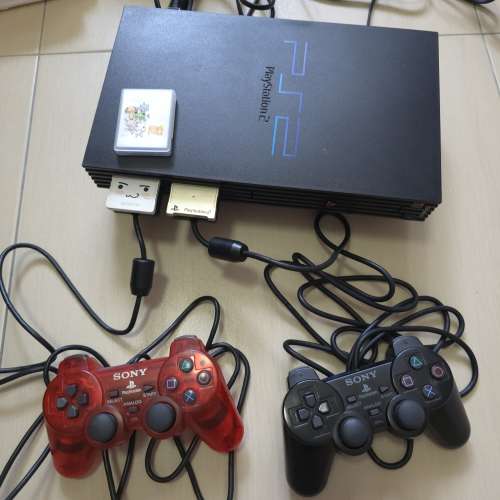 PlayStation 2 厚機 日版 日本製 連2手掣2記憶卡