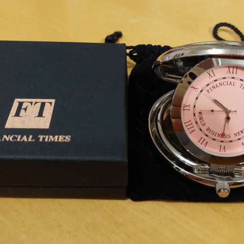 FINANCIAL TIMES 小型摺合式座枱錶