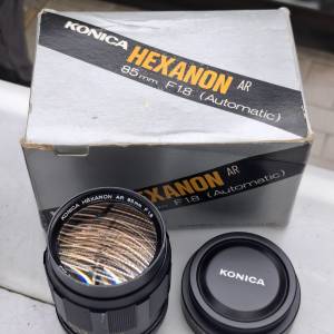 KONICA HEXANON AR 85MM F1.8 FULL SET