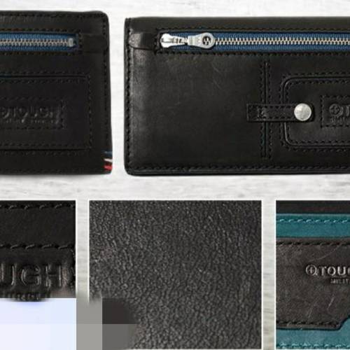 全新 TOUGH Jeansmith PICTURE FRAME 系列經典復古真皮二折男士短夾