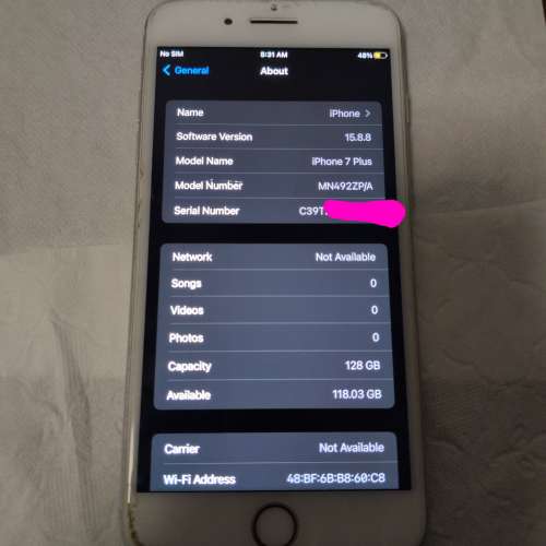 IPhone 7 Plus 白色 128GB