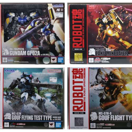 BANDAI ROBOT魂 機動戰士 高達試作2號機 / 渣古 布雷型 / 老虎 飛行試驗型 / 老虎 ...