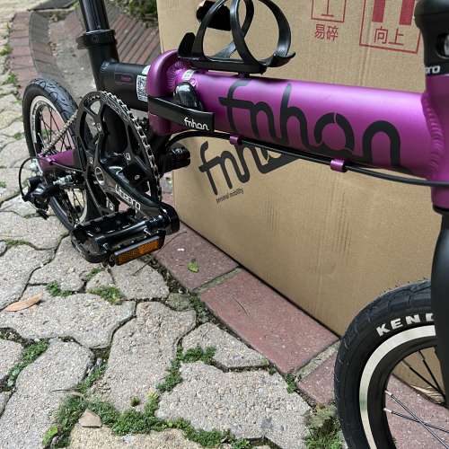 風行 1403 鋁合金車架 外3速 14吋 折叠車 送叮叮水架前後蛙燈