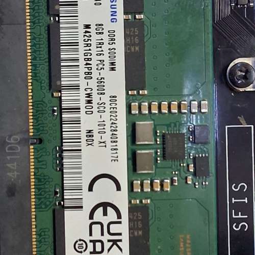 8GB ddr5 5600 另外有 512GB M,2 NVME/有問題ASUS V500MV底板連13th i3-1315U cpu /...