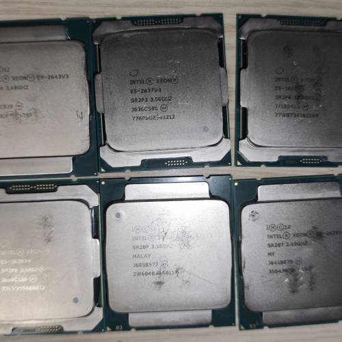 intel xeon e5 cpu 6顆 全部正常