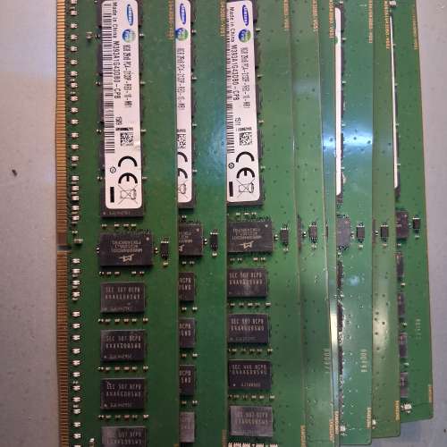 SAMSUNG 8GB PC4-2133P ECC RAM 8條64gb