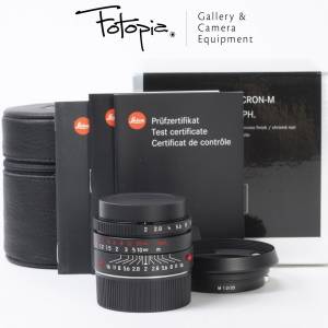 || Leica Summicron-M 35mm F2 ASPH - Black Chrome / 11689 with full packing ||