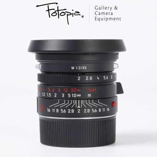 || Leica Summicron-M 35mm F2 ASPH - Black Chrome / 11689 with full packing ||