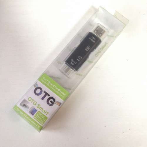 📱  OTG 3 in 1 Multifunctional Card Reader USB-C Micro USB-A NEW 全新 三合一 ...