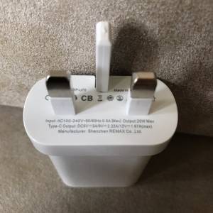 📱  REMAX RP-U70 Power Adapter USB TYPE C Mobile Charger USED 充電器 快充 🎧