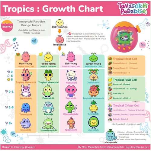 Tamagotchi Paradise 熱帶 有貼紙 可即時幫入日本限定道具